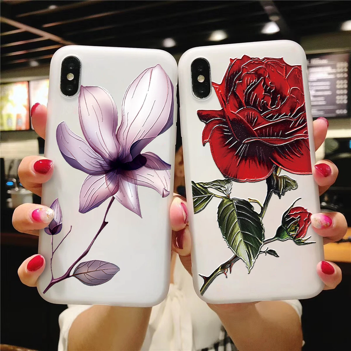 Matte 3D Print Emboss Soft TPU Flower Coque Case For iPhone XS Max XR 5 5S SE 6 6S 7 8 Plus 10 Case For iPhone X Back Phone Case
Matte 3D Print Emboss Soft TPU Flower Coque Case For iPhone XS Max XR 5 5S SE 6 6S 7 8 Plus 10 Case For iPhone X Back Phone Case