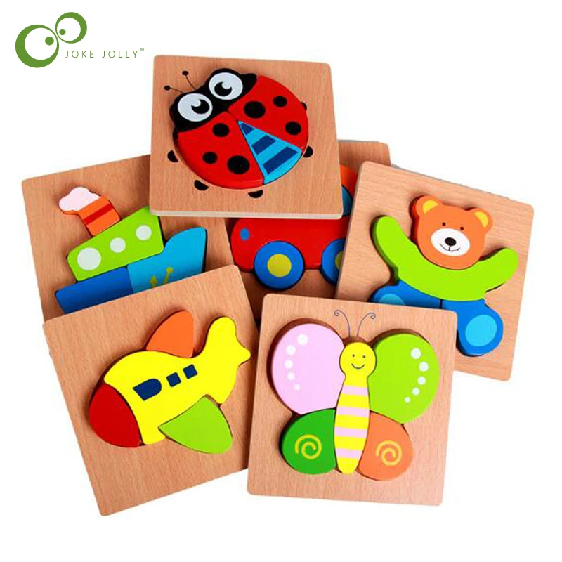 3D Wooden Puzzle Jigsaw Toys For Children Wood Cartoon Animal Puzzles Intelligence Kids Early Educational Toys for children WYQ
3D Wooden Puzzle Jigsaw Toys For Children Wood Cartoon Animal Puzzles Intelligence Kids Early Educational Toys for children WYQ