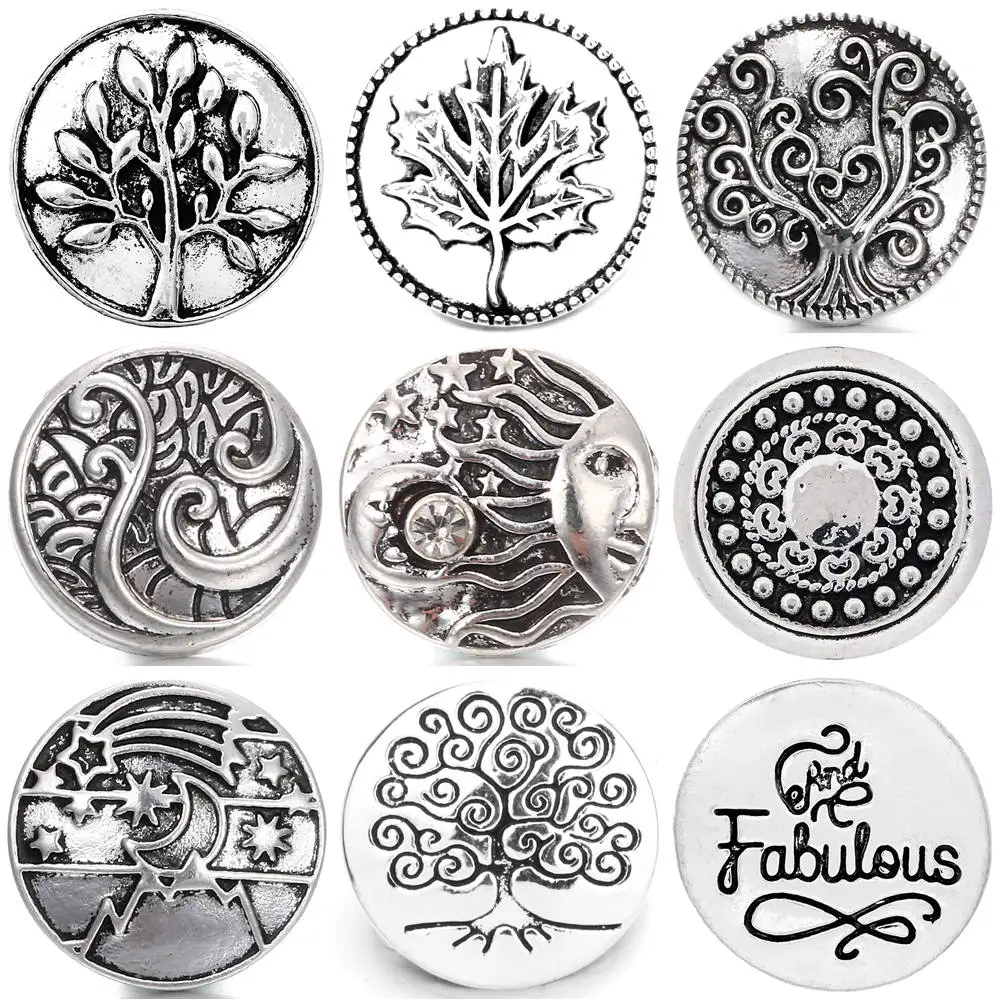High Quality 18mm Metal Snap Button Charm forest style button Snap Button Jewelry TZ0052
High Quality 18mm Metal Snap Button Charm forest style button Snap Button Jewelry TZ0052