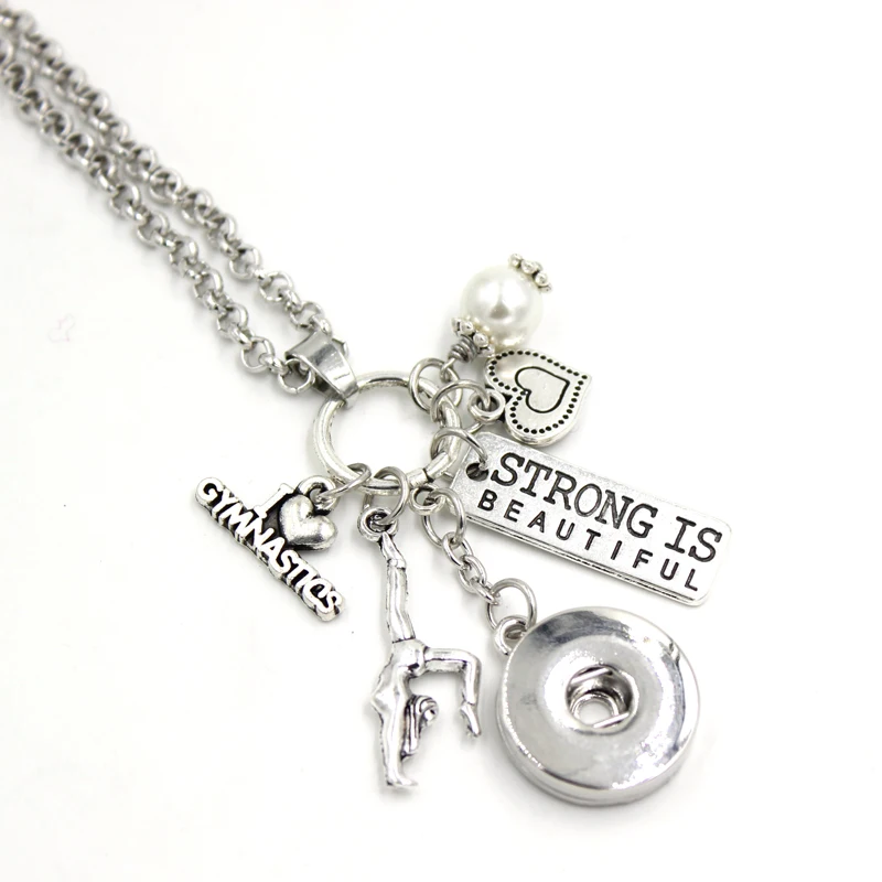 1PC Snap Button Necklace 18mm Snap Jewelry I Love Gymnastics Pendant Necklace Gymnast Gift Collar
1PC Snap Button Necklace 18mm Snap Jewelry I Love Gymnastics Pendant Necklace Gymnast Gift Collar