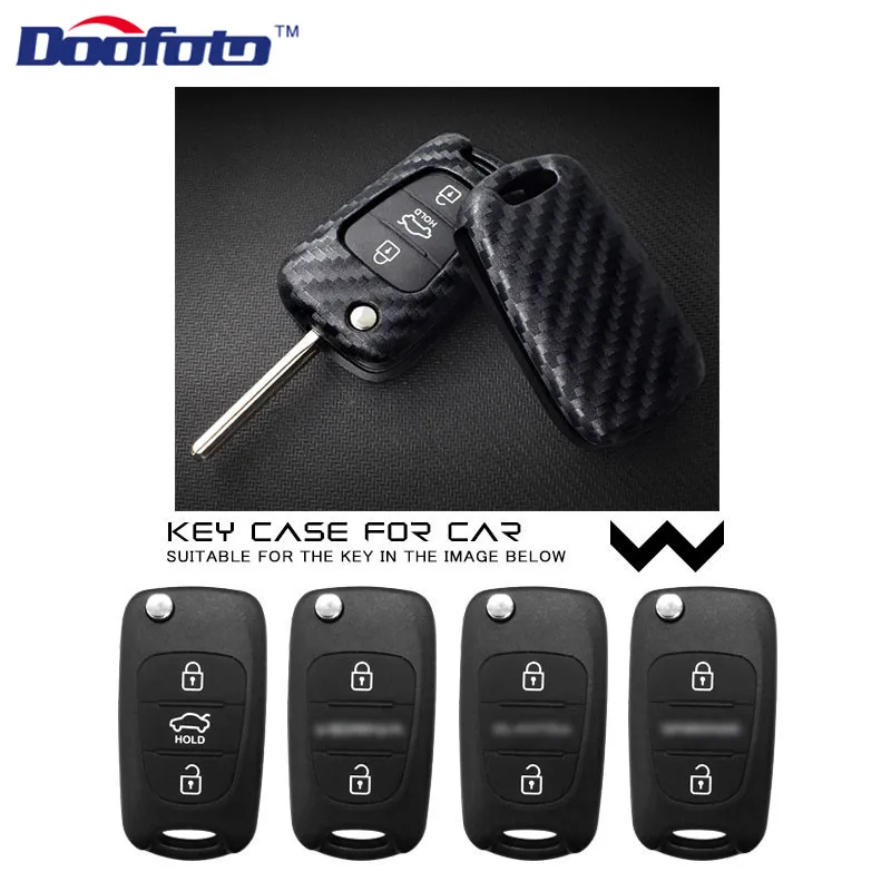 Carbon fiber key cover for HYUNDAI (6)