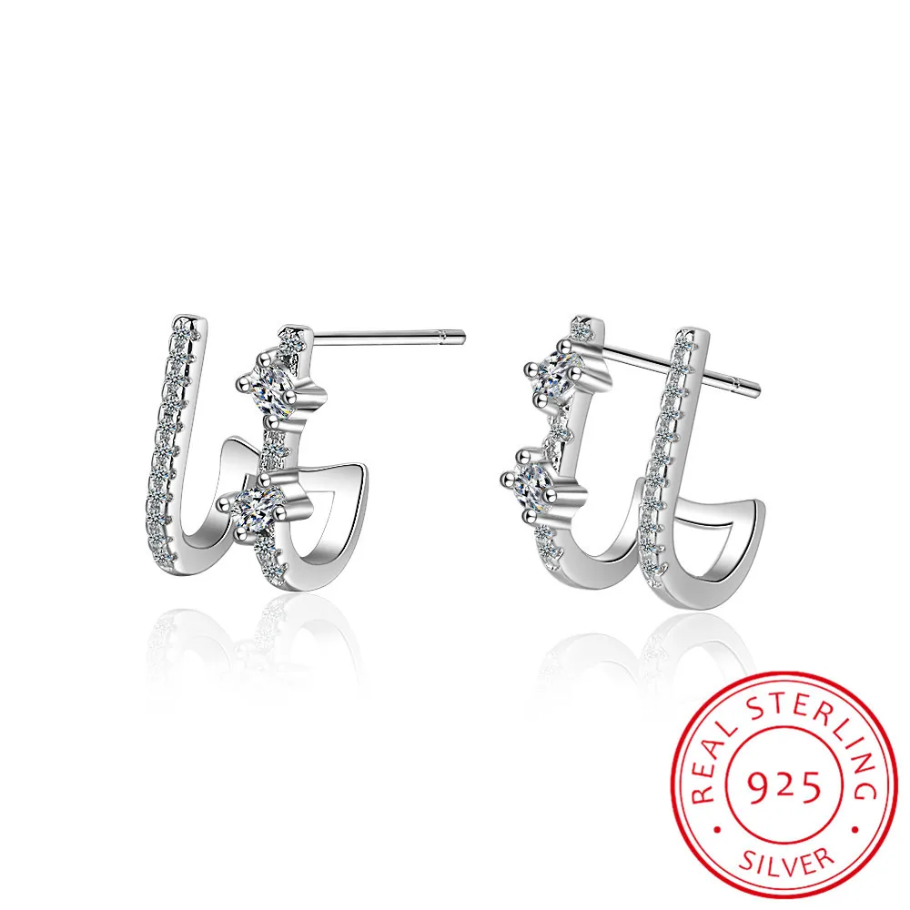 1pair Fashion 925 Sterling Silver Star Zirconia Ear Clip With No Pierced Clip Earrings Ear Cuffs For Women Punk Charm Bijoux
1pair Fashion 925 Sterling Silver Star Zirconia Ear Clip With No Pierced Clip Earrings Ear Cuffs For Women Punk Charm Bijoux