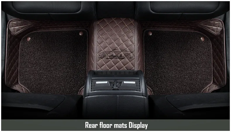 double layer coil leather car floor mats 9