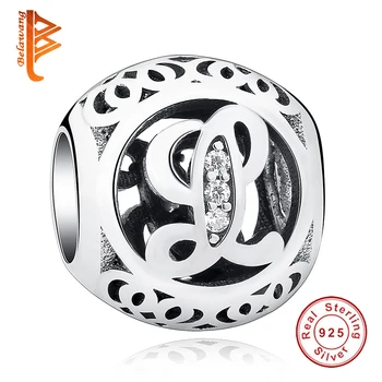 925 Sterling Silver Bead Fit Original BW Charm Bracelet Authentic European Shimmering Clear CZ Vintage Capital Letter L
925 Sterling Silver Bead Fit Original BW Charm Bracelet Authentic European Shimmering Clear CZ Vintage Capital Letter L