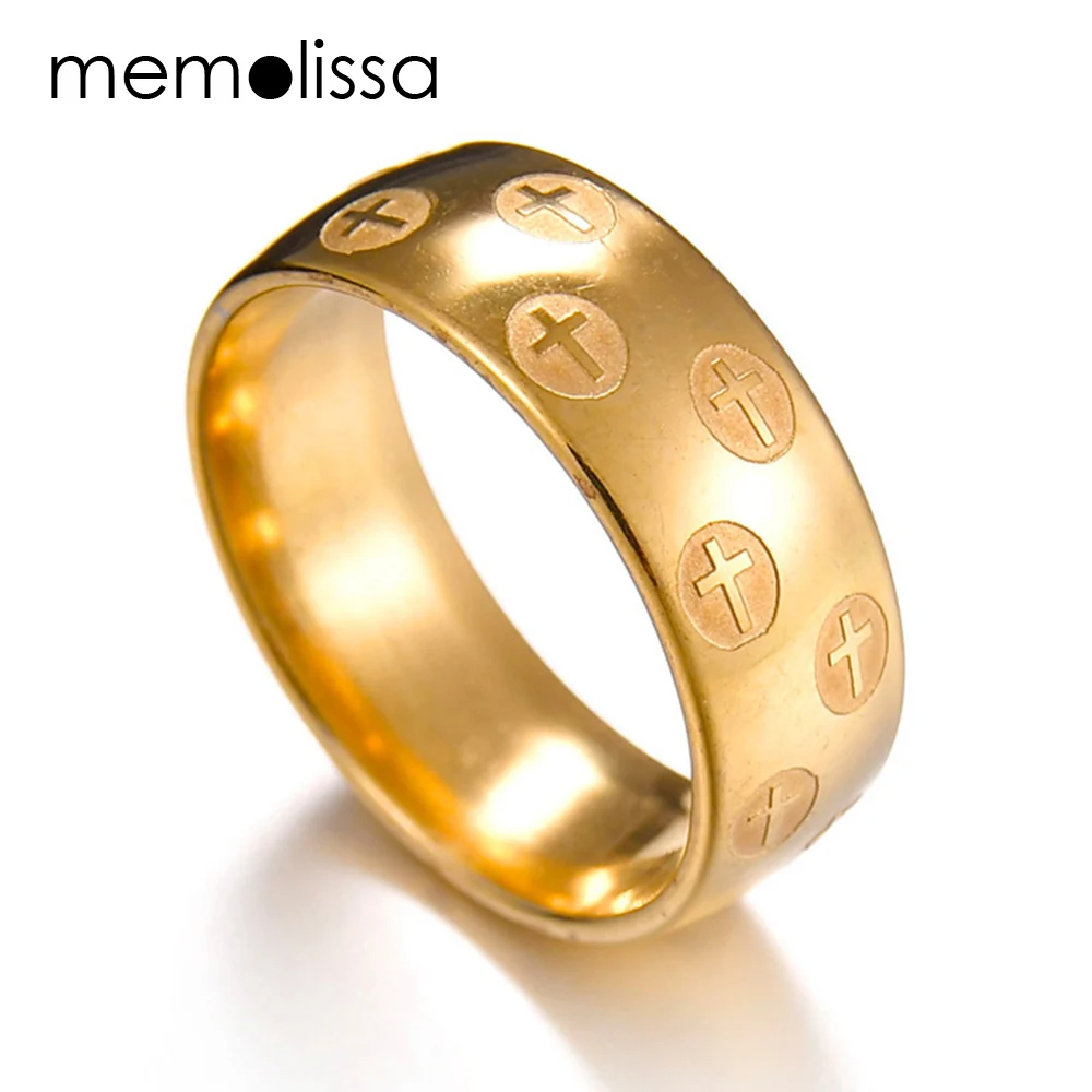 MeMolissa Jewelry 316 Titanium Steel silver plated christian ring jesus cross Letter bible silver wedding band ring men women
MeMolissa Jewelry 316 Titanium Steel silver plated christian ring jesus cross Letter bible silver wedding band ring men women
