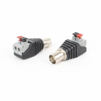 10pcs Press Type Bnc Video Plug Q9 Female Crimping Connector Positive and Negative Terminal Block Solderless Monitoring Adapter
10pcs Press Type Bnc Video Plug Q9 Female Crimping Connector Positive and Negative Terminal Block Solderless Monitoring Adapter