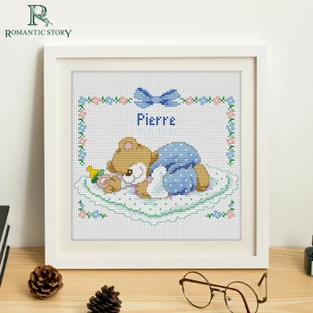 Romantic Story Cross Stitch Kits Handmade Needlework Cartoon Baby birth year Embroidery Cross-Stitch 2127 
Romantic Story Cross Stitch Kits Handmade Needlework Cartoon Baby birth year Embroidery Cross-Stitch 2127