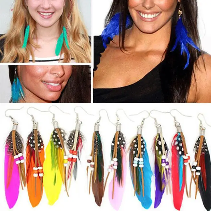 2018 New Fashion Newly Arrival 12 Colors Beading Goose Feather Woman Dangle Earrings Charming Jewelry Accessories
2018 New Fashion Newly Arrival 12 Colors Beading Goose Feather Woman Dangle Earrings Charming Jewelry Accessories