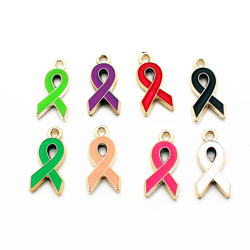 New Arrival Mix 50pcs/lot silk ribbon Plastic Pendant Dangle Charms Lobster Clasp Hanging Charm For Necklace Bangle Jewelry | Украшения и