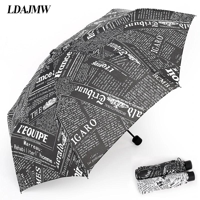 LDAJMW Newspaper Umbrella Automatic Triple Folding Umbrella Rain Or Shine Dual-use Umbrellas British Style For Men And Women
LDAJMW Newspaper Umbrella Automatic Triple Folding Umbrella Rain Or Shine Dual-use Umbrellas British Style For Men And Women