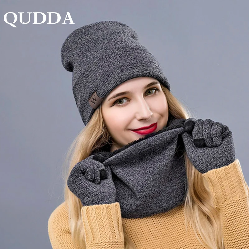 QUDDA Winter Warm Hat Beanie Thick Infinity Scarf Smart Touch Screen Texting Gloves Set Skullies Beanies Hat Scarf&Gloves
QUDDA Winter Warm Hat Beanie Thick Infinity Scarf Smart Touch Screen Texting Gloves Set Skullies Beanies Hat Scarf&Gloves