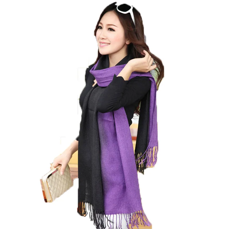2019 Fashion Winter Scarf Pashminas for Women Gradient Cashmere Scarves Double Color Wrap Shawl Scarfs echarpe foulard femme
2019 Fashion Winter Scarf Pashminas for Women Gradient Cashmere Scarves Double Color Wrap Shawl Scarfs echarpe foulard femme