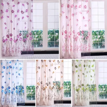 Kitchen Tulle Curtain Tulips Curtains Sheer Drape Balcony Bedroom Window Decoration 100*200cm Tulle Sheer Printing Curtain
Kitchen Tulle Curtain Tulips Curtains Sheer Drape Balcony Bedroom Window Decoration 100*200cm Tulle Sheer Printing Curtain