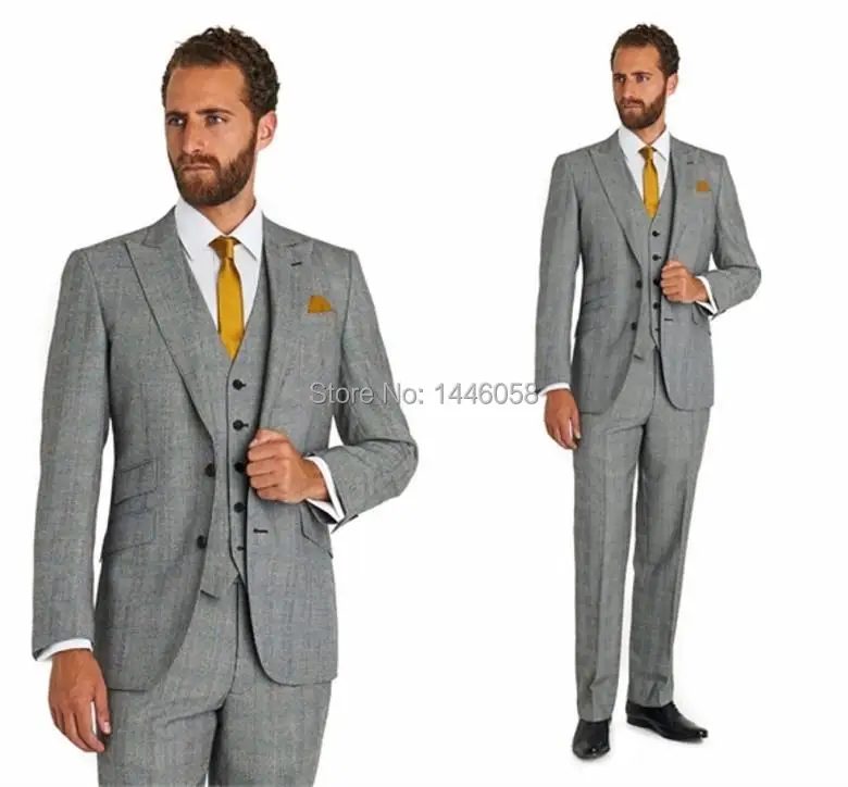 2017 Custom Made Mens Light Grey Suits Business Formal Tuxedo Men Suit Men Wedding Suits Groom Tuxedos (Jacket+Pants+Vest+Tie)
2017 Custom Made Mens Light Grey Suits Business Formal Tuxedo Men Suit Men Wedding Suits Groom Tuxedos (Jacket+Pants+Vest+Tie)