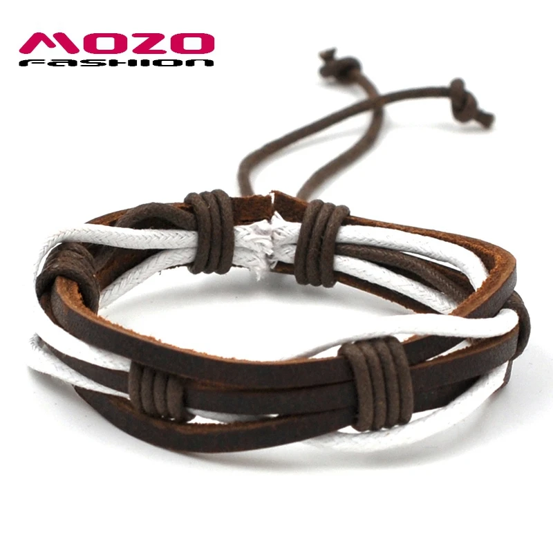 MOZO FASHION Men Women Bracelet Brown Multilayer Leather Rope Braided Bracelets Vintage Hand Chain Simple Unisex Jewelry PS0021
MOZO FASHION Men Women Bracelet Brown Multilayer Leather Rope Braided Bracelets Vintage Hand Chain Simple Unisex Jewelry PS0021