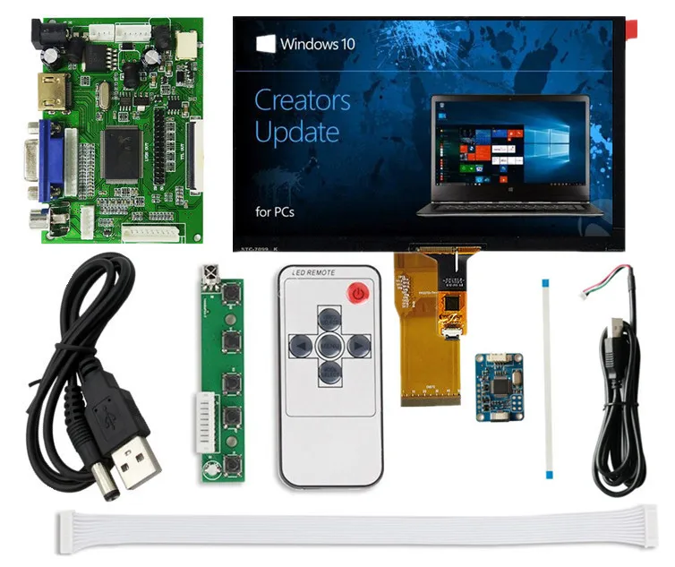 7 inch 1024*600 HDMI Screen LCD Display+capacitive touch screen with Driver Board Monitor for Raspberry Pi Banana/Orange Pi
7 inch 1024*600 HDMI Screen LCD Display+capacitive touch screen with Driver Board Monitor for Raspberry Pi Banana/Orange Pi