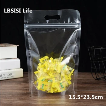 LBSISI Life 50pcs Clear Food Zipier Bag Grid Candy Cookie Plastic Gift Packaging Bags Hand Hold Biscuits Wedding Decoration
LBSISI Life 50pcs Clear Food Zipier Bag Grid Candy Cookie Plastic Gift Packaging Bags Hand Hold Biscuits Wedding Decoration