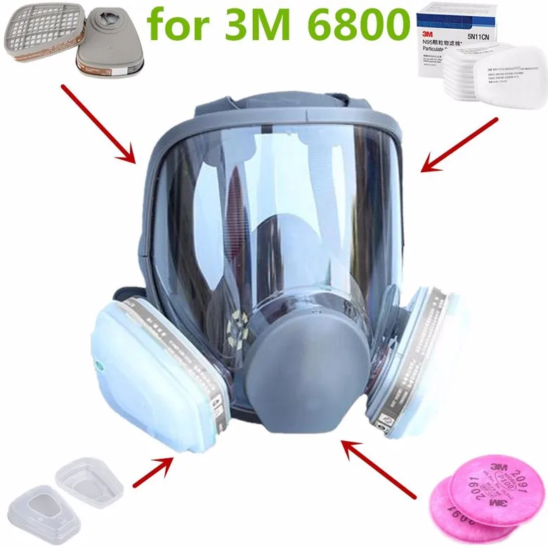 6800-Large-View-Full-Gas-Mask-Full-Facepiece-Respirator-Painting-Spraying-Silicone-Mask-free-shipping (4)