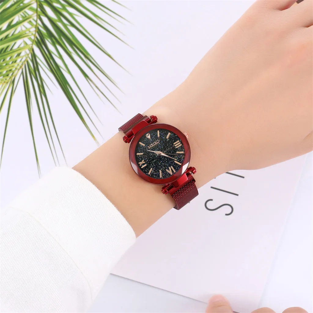 MEIBO Quartz Fashion Stainless Steel Band Magnet Buckle Starry Sky Analog Wrist Watch Top Brand Luxury Relogio Masculino
MEIBO Quartz Fashion Stainless Steel Band Magnet Buckle Starry Sky Analog Wrist Watch Top Brand Luxury Relogio Masculino