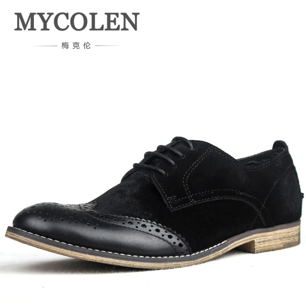 MYCOLEN 2018 Brand Men Dress Shoes Fashion Genuine Leather Brogue Shoes Men Wedding Warm Man Business Shoes Sapatos Masculino
MYCOLEN 2018 Brand Men Dress Shoes Fashion Genuine Leather Brogue Shoes Men Wedding Warm Man Business Shoes Sapatos Masculino