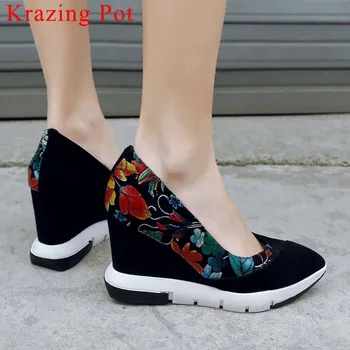 2019 slip on wedges high heels concise shallow pumps sheep leather oxford pointed toe mixed colors party wedding woman shoes L70
2019 slip on wedges high heels concise shallow pumps sheep leather oxford pointed toe mixed colors party wedding woman shoes L70
