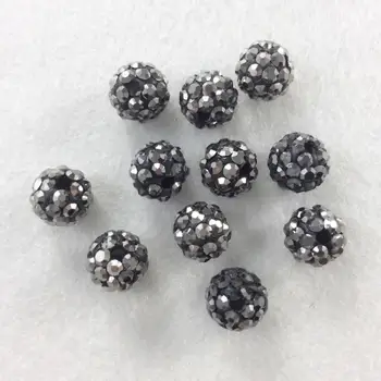 

30pcs 8mm Hematite beads ,Disco balls,shamballa bracelet ,shamballa pendants ,paved crystal