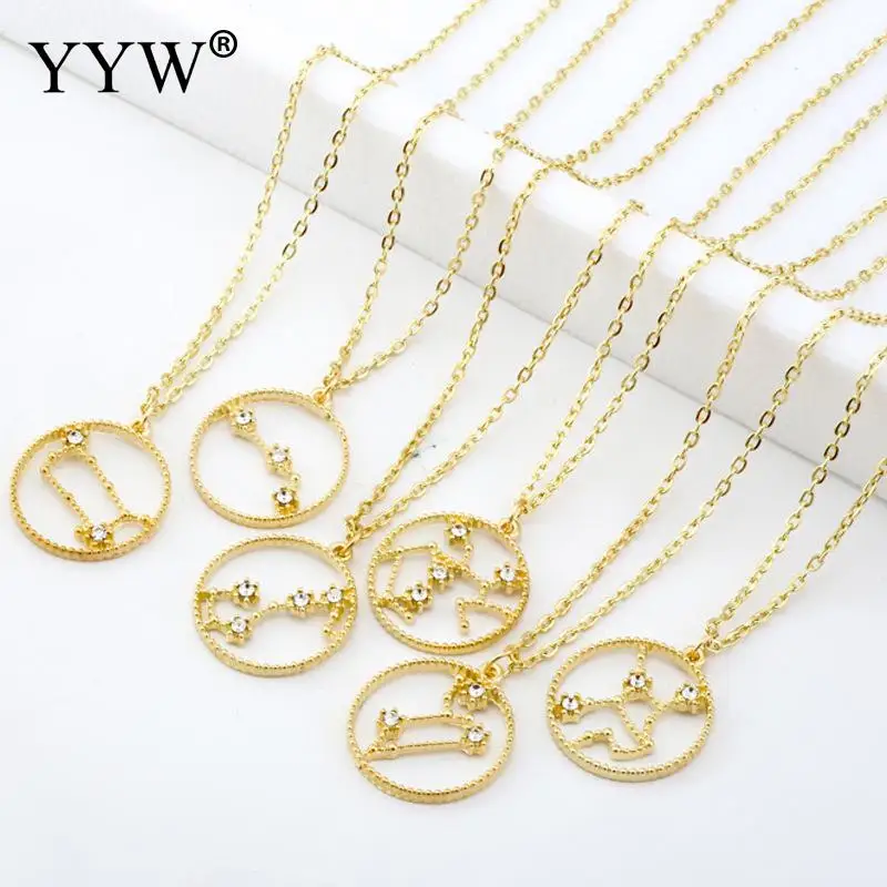 Exquisite Woman Elegant Necklace Gold Color Medallion Hollow Signs Of The Zodiac European Style Engagement Birthday Best Gift
Exquisite Woman Elegant Necklace Gold Color Medallion Hollow Signs Of The Zodiac European Style Engagement Birthday Best Gift