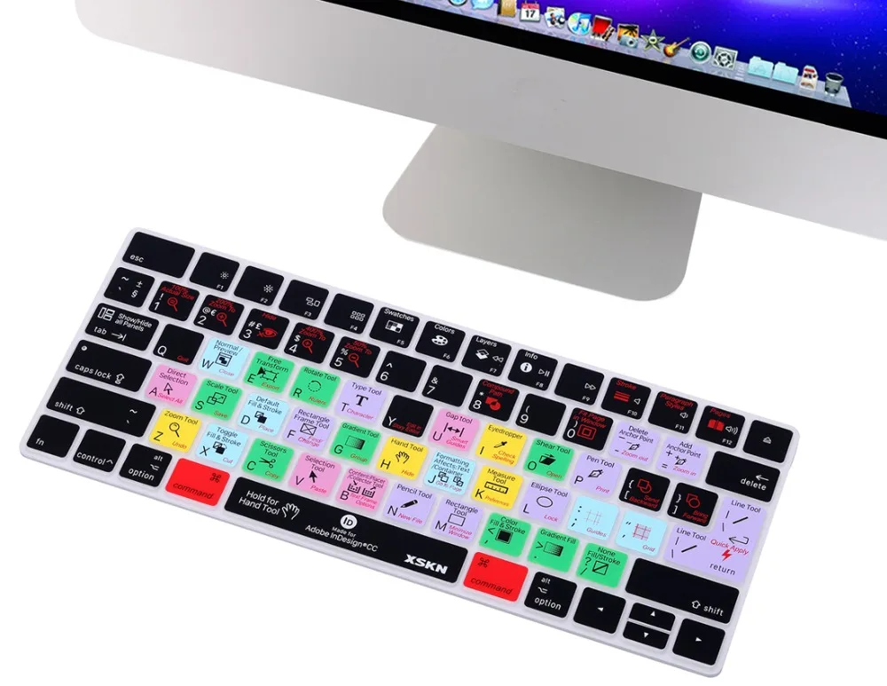 XSKN for Adobe Indesign Keyboard Skin for Magic Keyboard (MLA22LL/A), Functional Shortcut Hot keys Protective Cover
XSKN for Adobe Indesign Keyboard Skin for Magic Keyboard (MLA22LL/A), Functional Shortcut Hot keys Protective Cover