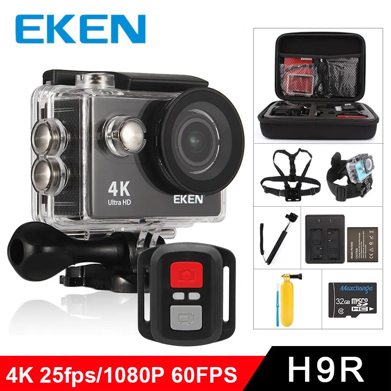 

EKEN H9R / H9 Action Camera Ultra HD 4K / 25fps WiFi 2.0" 170D Underwater Waterproof Helmet Video Recording Cameras Sport Cam