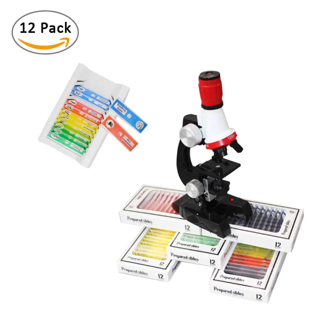 12 PCS Microscope Accessory Plastic Animal Plant Specimen Slide Set For Children Biological Science Education
12 PCS Microscope Accessory Plastic Animal Plant Specimen Slide Set For Children Biological Science Education