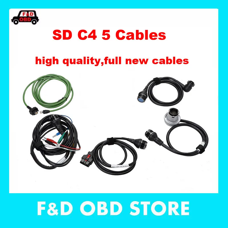 MB Star C4 mb sd connect compact 4 SD (только кабели) 5 новых кабелей высокое качество быстрая