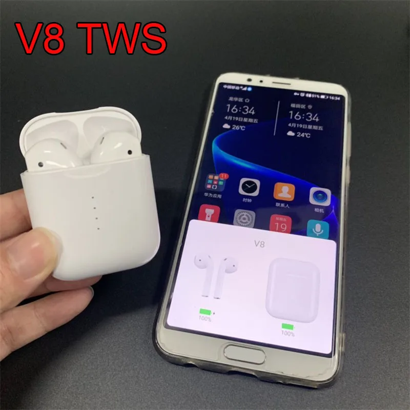 V8 TWS Wireless Earphone Bluetooth Headset PK i10 i11 LK-TE9 LK TE9 i13 i14 i15 i16 i20 TWS PK w1 chip Touch Control Earphones
V8 TWS Wireless Earphone Bluetooth Headset PK i10 i11 LK-TE9 LK TE9 i13 i14 i15 i16 i20 TWS PK w1 chip Touch Control Earphones