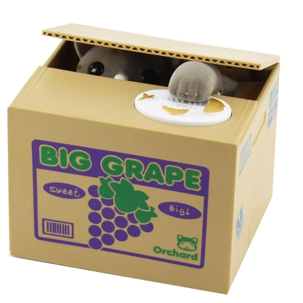 Best Sale Stealing Steal Coins Cat Gift Coins Money Bank funny box useless box 
Best Sale Stealing Steal Coins Cat Gift Coins Money Bank funny box useless box