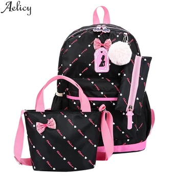 Aelicy Girl's Pink Three-piece Bow Princess Nylon School Backpack High Quality Traveling Backpack Mochila
Aelicy Girl's Pink Three-piece Bow Princess Nylon School Backpack High Quality Traveling Backpack Mochila
