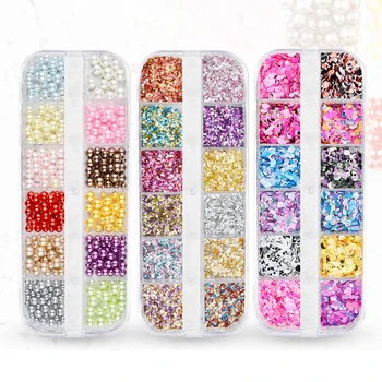 1Box 12 Cell Nail Art Decorations Sequins Foil Glitter pearl Irregular Mermaid Laser Sequins Acrylic Gel UV Polish 3D accessory
1Box 12 Cell Nail Art Decorations Sequins Foil Glitter pearl Irregular Mermaid Laser Sequins Acrylic Gel UV Polish 3D accessory