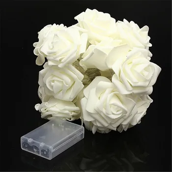 Romantic Holiday Lighting 2Meter with 20LEDs white Rose Flower Fairy String Lights Wedding Garden Party Decoration Free shipping
Romantic Holiday Lighting 2Meter with 20LEDs white Rose Flower Fairy String Lights Wedding Garden Party Decoration Free shipping