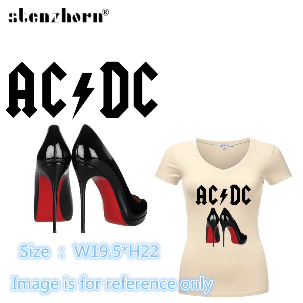 ACDC Butterfly Iron On Patches Heat Press Paper Stickers On Fashion Woman Dress DIY T-shirt Decal
ACDC Butterfly Iron On Patches Heat Press Paper Stickers On Fashion Woman Dress DIY T-shirt Decal