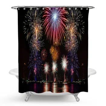 Beautiful Fireworks Night Sky Shower Curtain Moldproof Waterproof Bathroom Bath Shower Curtain High Quality Washable Bath Decor
Beautiful Fireworks Night Sky Shower Curtain Moldproof Waterproof Bathroom Bath Shower Curtain High Quality Washable Bath Decor
