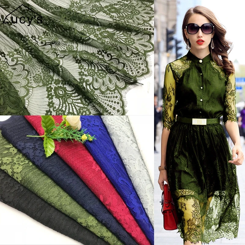 2018 NEW dyed lace fabric 7 colors Army green, Royal blue, Navy blue, Wine red, Black, Off white, Grey 1.5*1.5 meters/piece lace
2018 NEW dyed lace fabric 7 colors Army green, Royal blue, Navy blue, Wine red, Black, Off white, Grey 1.5*1.5 meters/piece lace