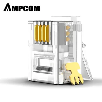 AMPCOM RJ11 Plug 6P4C 6P2C Phone Modular Telephone Cord Connector Adapter Crimp Telephone Internet Modular Plug Jack
AMPCOM RJ11 Plug 6P4C 6P2C Phone Modular Telephone Cord Connector Adapter Crimp Telephone Internet Modular Plug Jack