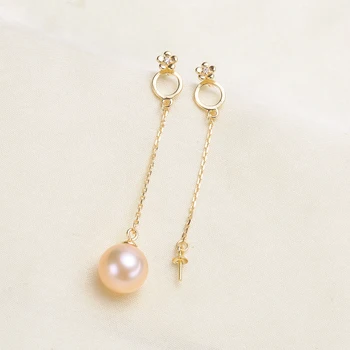 Delicate Flower Drop Earrings Findings S925 Sterling Silver Pearl Earrings Settings Lady DIY Jewelry Accessory For Pearl Party
Delicate Flower Drop Earrings Findings S925 Sterling Silver Pearl Earrings Settings Lady DIY Jewelry Accessory For Pearl Party