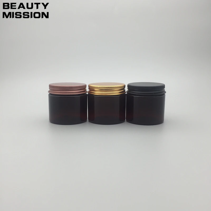 50g X 50 empty brown aluminum cap cream container,PET cream jar brown plastic pot bottle with black/bronze/gold screw lid
50g X 50 empty brown aluminum cap cream container,PET cream jar brown plastic pot bottle with black/bronze/gold screw lid