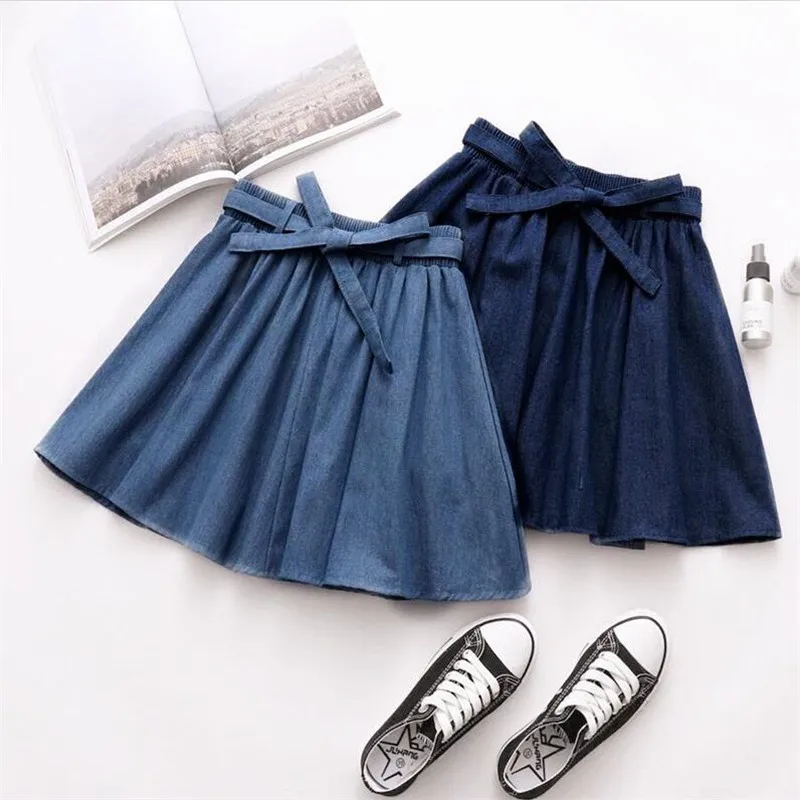 Casual Elastic Waist Bow Denim Skirt Women Loose Mini Pleated Skirt Girls 2019 Large Size Sweet Summer Jeans Skirt With Sashes
Casual Elastic Waist Bow Denim Skirt Women Loose Mini Pleated Skirt Girls 2019 Large Size Sweet Summer Jeans Skirt With Sashes