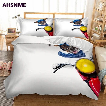 AHSNME 3D Effect Cute Dog Cover Set Summer Bedding Set Crazy Dog Bike King King Bed Set
AHSNME 3D Effect Cute Dog Cover Set Summer Bedding Set Crazy Dog Bike King King Bed Set