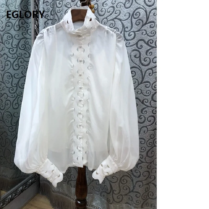 New Plus Size Shirt 2019 Spring Summer Fashion Long Sleeve Shirts Women Stand Neck Hollow Out Embroidery Elegant Blouses OL
New Plus Size Shirt 2019 Spring Summer Fashion Long Sleeve Shirts Women Stand Neck Hollow Out Embroidery Elegant Blouses OL