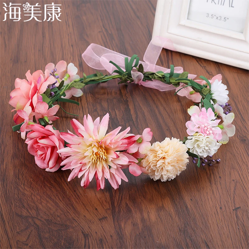 Haimeikang Women Girls Lady Fashion Flower Headband Hairband Wedding Bride Wreath of Flowers Hair Bands Hair Accessories
Haimeikang Women Girls Lady Fashion Flower Headband Hairband Wedding Bride Wreath of Flowers Hair Bands Hair Accessories