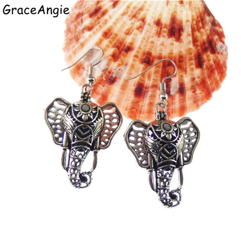 Elephant Head Earrings Vintage Long Drop Earrings Women Jewelry Charm Bijoux Party Earring Oil Diffuser Locket Party Jewelry
Elephant Head Earrings Vintage Long Drop Earrings Women Jewelry Charm Bijoux Party Earring Oil Diffuser Locket Party Jewelry