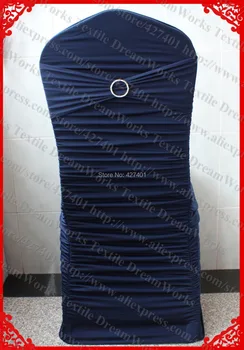 NO.23 Dark Blue Ruffled Lycra/Spandex Chair Covers With Lycra Band And One Row Diamond Buckle&Pin For Wedding Banquet Decoration
NO.23 Dark Blue Ruffled Lycra/Spandex Chair Covers With Lycra Band And One Row Diamond Buckle&Pin For Wedding Banquet Decoration