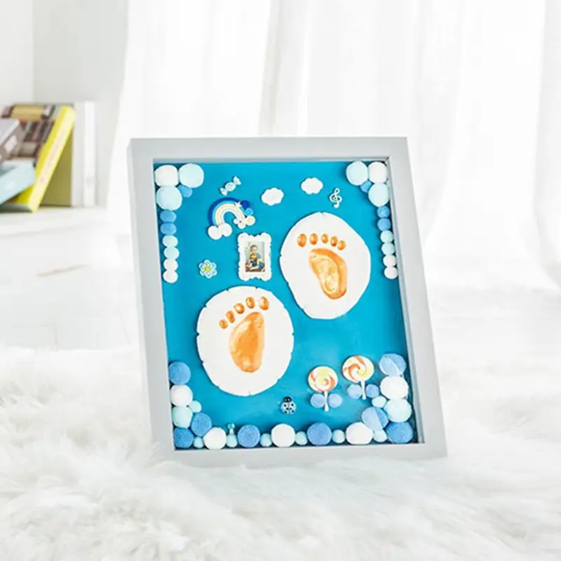 1 Set Photo Frame DIY Baby Footprint Ink Pad Hand Print Memorial Commemorative Gifts Newborn Foot Print Handprint
1 Set Photo Frame DIY Baby Footprint Ink Pad Hand Print Memorial Commemorative Gifts Newborn Foot Print Handprint