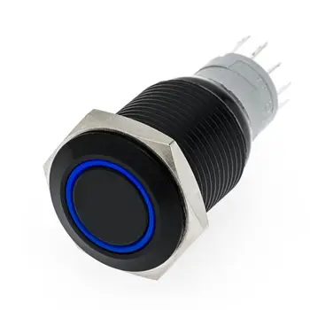 5 Pieces 16mm Black Aluminum 6V 12V 24V 220V ring LED Lamp 5 Pin self locking Momentary Metal Push Button Switch
5 Pieces 16mm Black Aluminum 6V 12V 24V 220V ring LED Lamp 5 Pin self locking Momentary Metal Push Button Switch